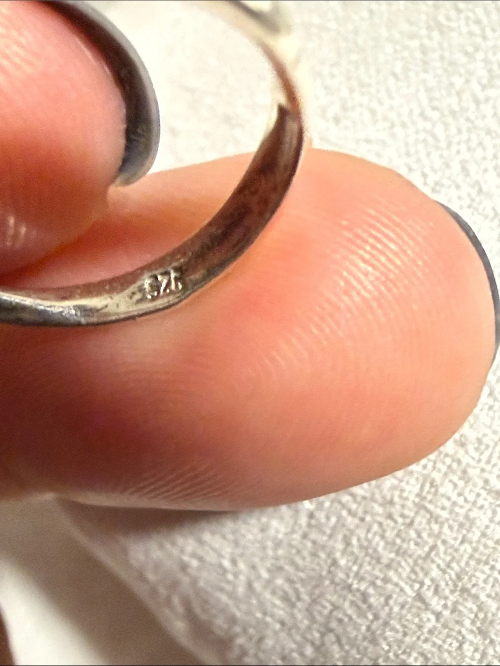 Sterling Silver Green Amber size 6